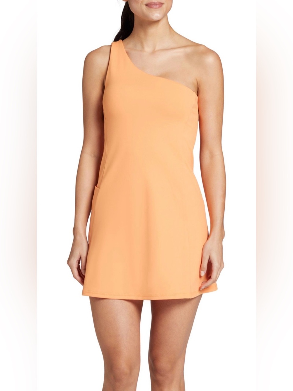 Dick's Sporting Goods Women's Light Orange One Shoulder Dress